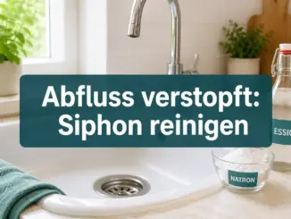Abfluss verstopft: So reinigst du Siphons effektiv mit Natron und Essig
