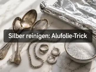 Angelaufenes Silber reinigen: Der Alufolie-Salz-Trick ohne Polieren