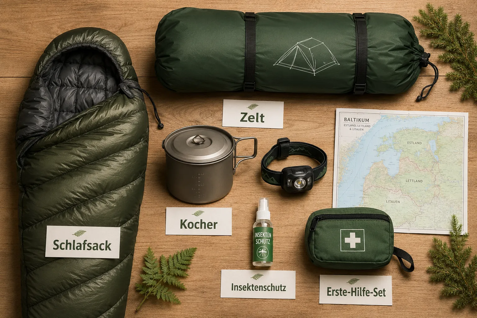 Beste Ausrüstung für Wildcamping im Baltikum