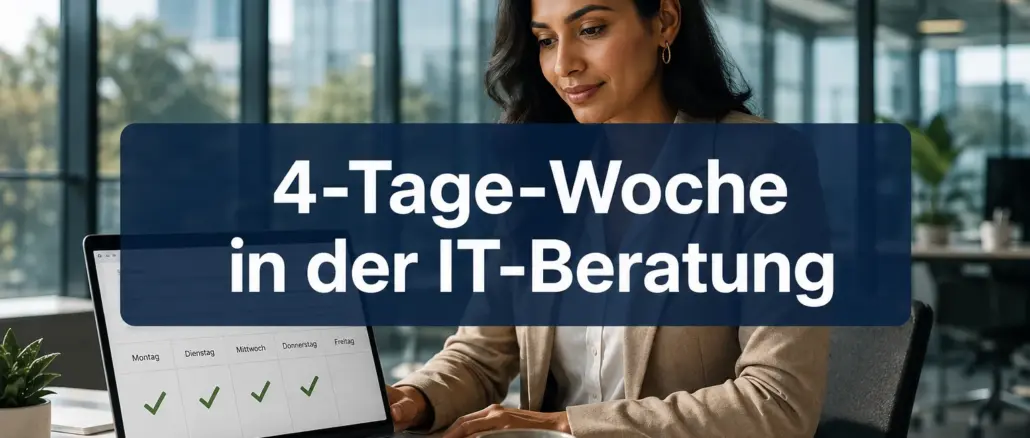 Die 4-Tage-Woche in der IT-Beratung: Strategien für die Verhandlung ohne Gehaltseinbußen