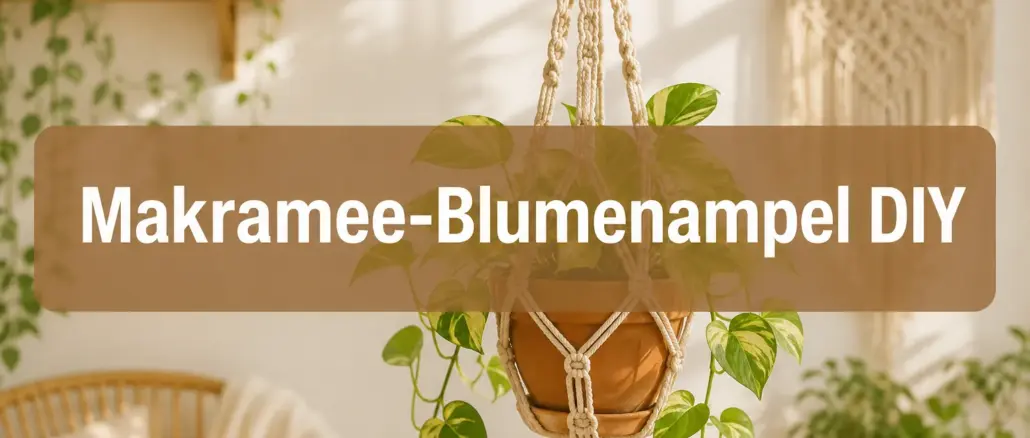 DIY-Makramee-Blumenampel: Schritt-für-Schritt-Anleitung für Anfänger