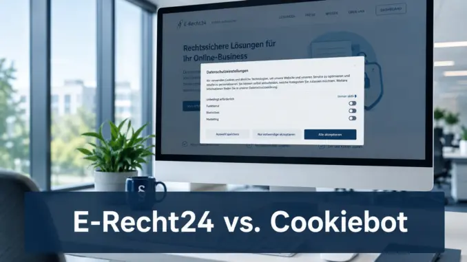 E-Recht24 vs. Cookiebot: Welches Tool macht SaaS-Landingpages 100 % DSGVO-konform?