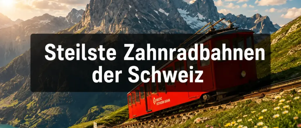 Eisenbahn-Romantik: Die steilsten historischen Zahnradbahnen der Schweiz
