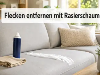 Flecken aus Polstermöbeln entfernen: So hilft Rasierschaum bei Couch-Verschmutzungen