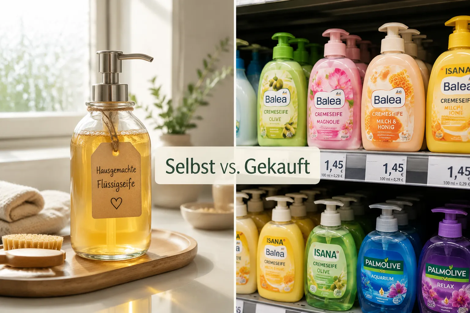 Flüssigseife aus Seifenresten selber machen: Einfaches Rezept ohne Zusätze 3 Flüssigseife selber machen vs. kaufen: Kostenvergleich