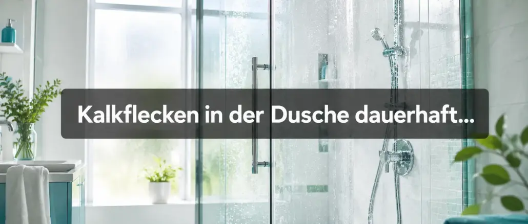 Kalkflecken in der Dusche dauerhaft verhindern: Die Klarspüler-Methode