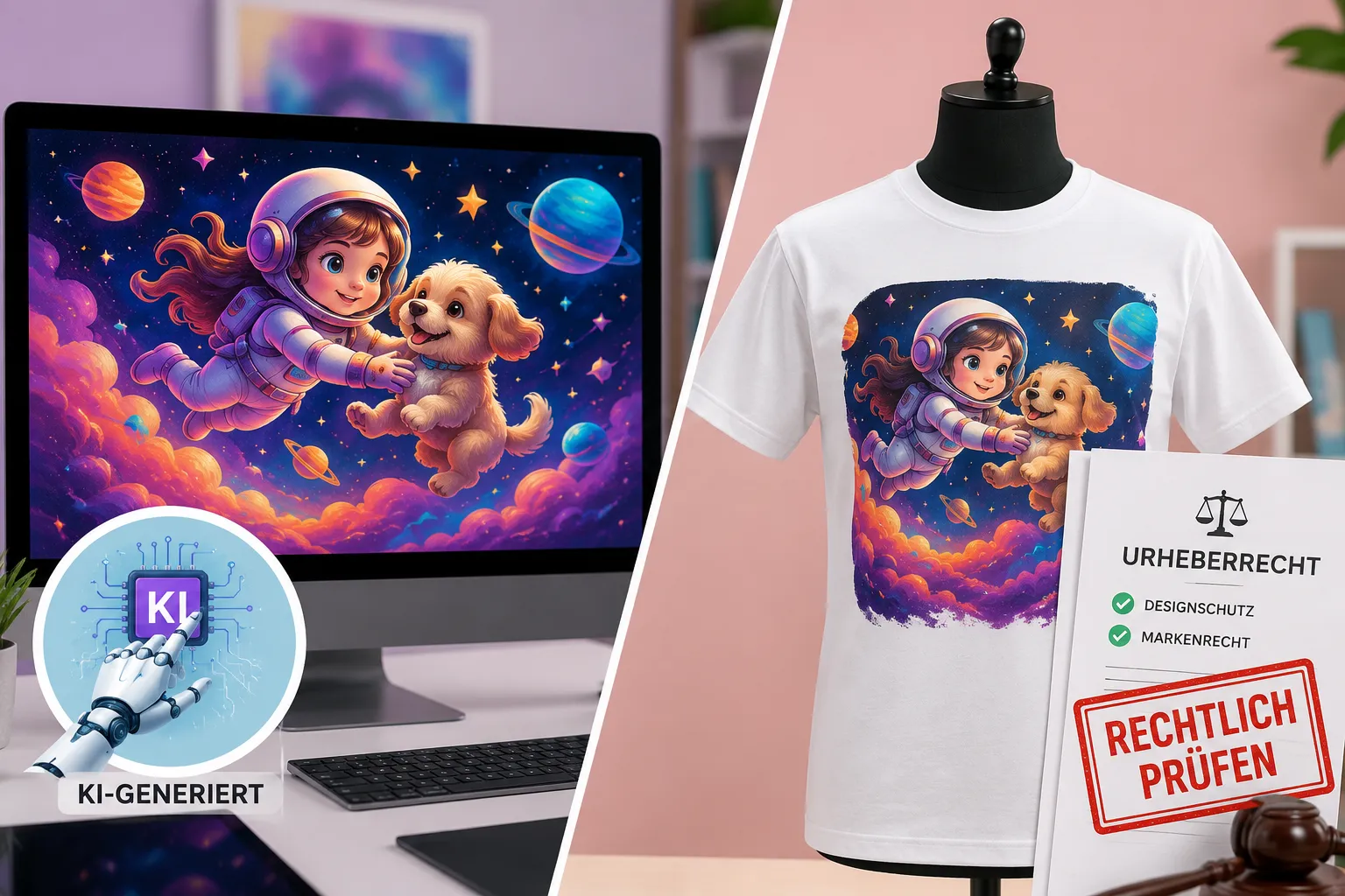 Print-on-Demand mit KI-Designs: Rechtliche Fallstricke beim gewerblichen Urheberrecht 2 Kann ich Produkte mit KI-Designs verkaufen, ohne Urheberrechtsprobleme zu haben?