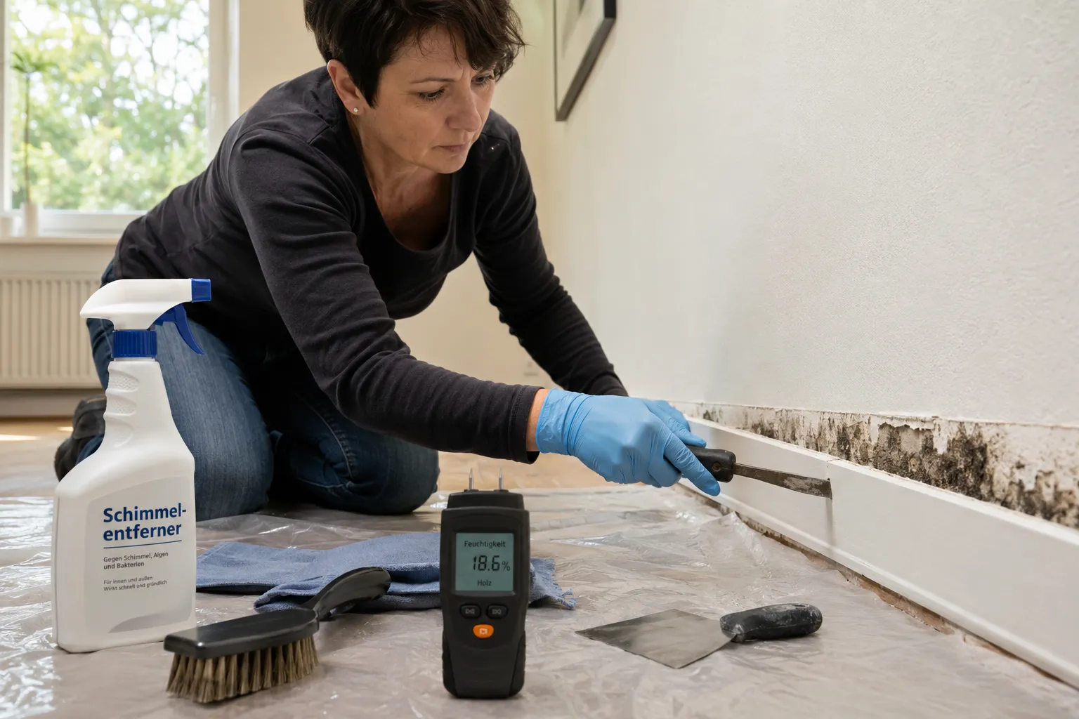 Schimmelbefall hinter der Fußleiste: So erkennst und sanierst du ihn selbst 3 Kann ich Schimmel hinter der Fußleiste selbst entfernen?