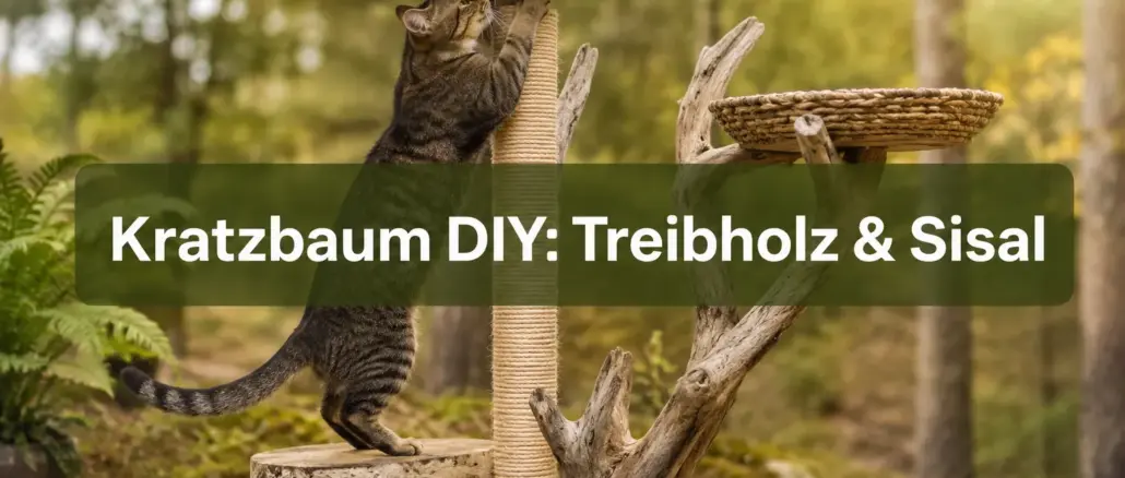 Katzen-Kratzbaum DIY: Nachhaltiges Klettergerüst aus Treibholz und Sisal