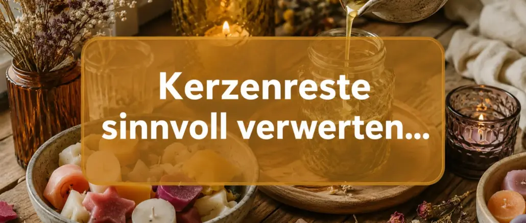Kerzenreste sinnvoll verwerten: Duftkerzen im Altglas einfach selber gießen