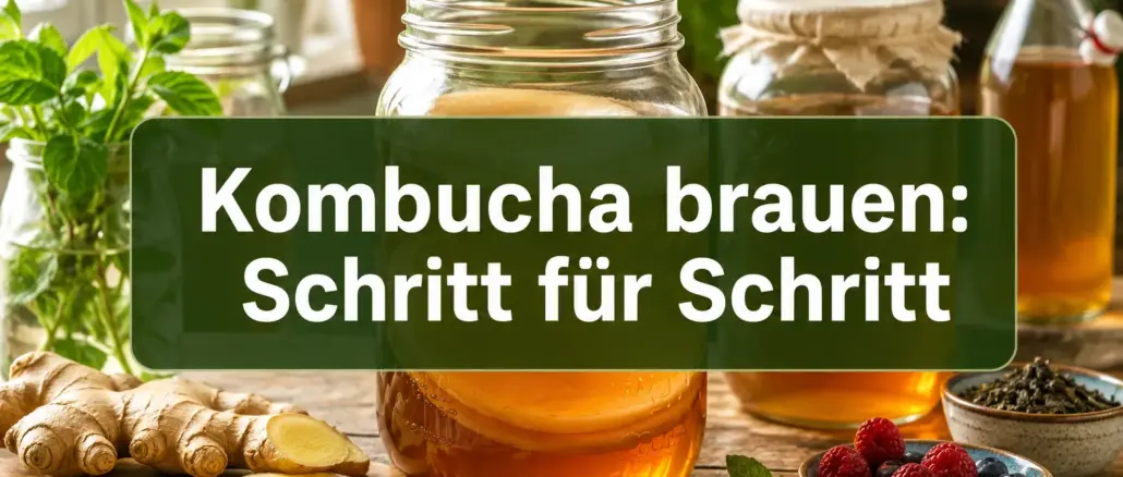 Kombucha brauen: Schritt-für-Schritt-Anleitung von der Erst- bis Zweitfermentation