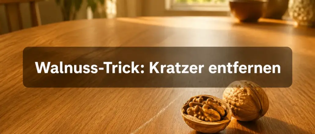 Kratzer in Holzmöbeln entfernen: Der Walnuss-Trick im Praxistest