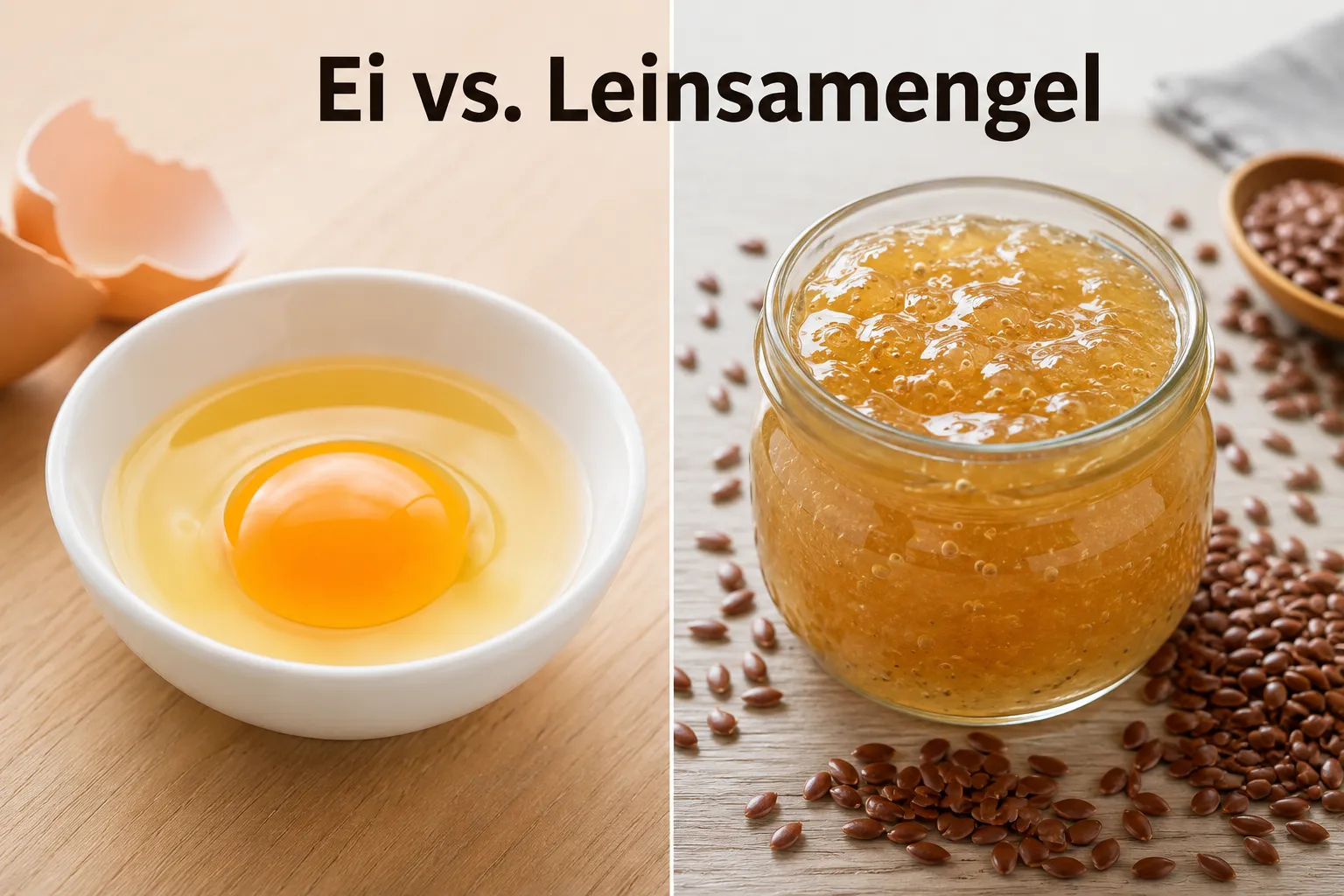 Leinsamengel als Ei-Ersatz: Der gesunde Bindemittel-Hack beim Backen 3 Leinsamengel vs. andere Ei-Ersatzstoffe: Was ist am besten?
