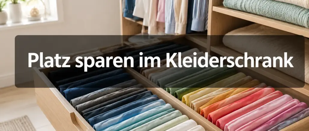 Platz sparen im Kleiderschrank: Vertikales Falten nach der KonMari-Methode