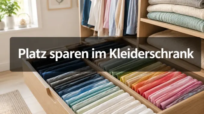 Platz sparen im Kleiderschrank: Vertikales Falten nach der KonMari-Methode