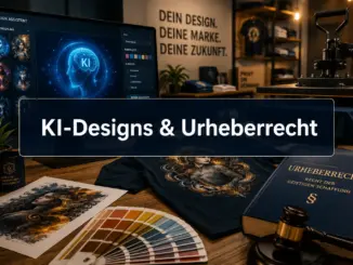 Print-on-Demand mit KI-Designs: Rechtliche Fallstricke beim gewerblichen Urheberrecht
