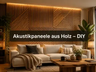 Raumakustik verbessern: Stylische Akustikpaneele aus Holzleisten selber bauen