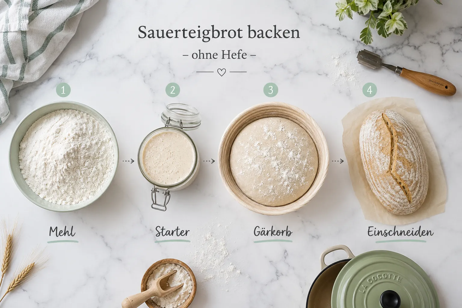 Sauerteigbrot ohne Hefe: So gelingt die krustige Krume zu Hause 3 Sauerteigbrot ohne Hefe gärt nicht richtig, was tun?