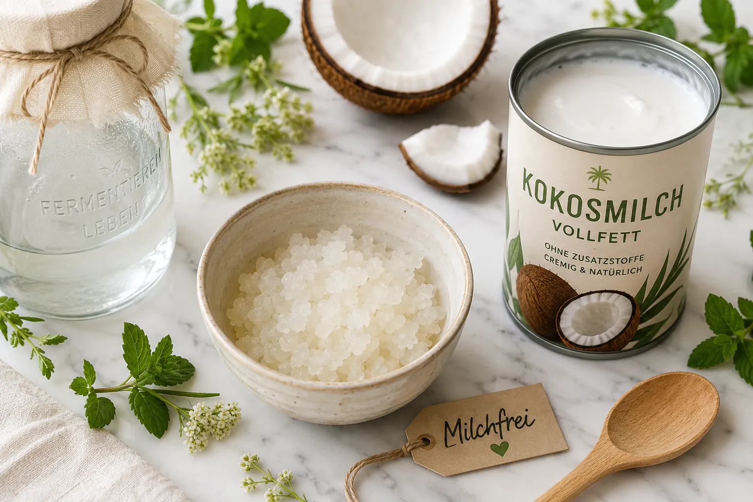 Kokos-Kefir selber machen: Die vegane Probiotika-Alternative 2 Schritt-für-Schritt-Rezept: Kokos-Kefir selber machen für Anfänger