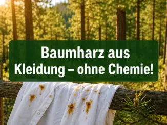 So entfernst du klebrige Baumharzflecken aus Kleidung ohne Chemie