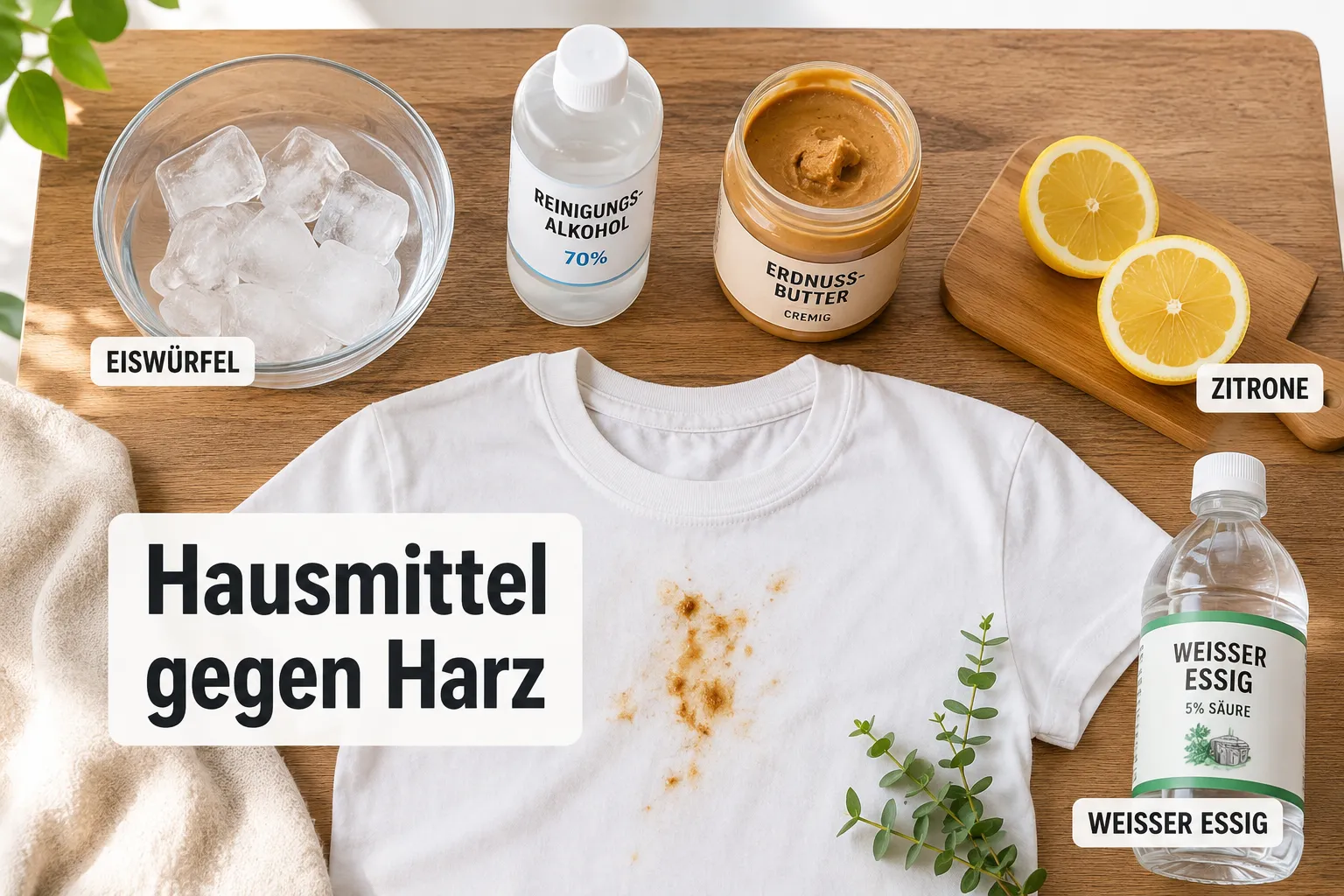 So entfernst du klebrige Baumharzflecken aus Kleidung ohne Chemie: Die Einfriermethode