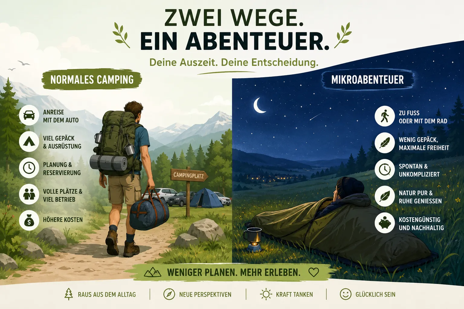 Mikroabenteuer vor der Haustür: Sternenhimmel-Camping ohne Zelt im Frühjahr 2 Sternenhimmel-Camping ohne Zelt im Frühling: Wie geht das?
