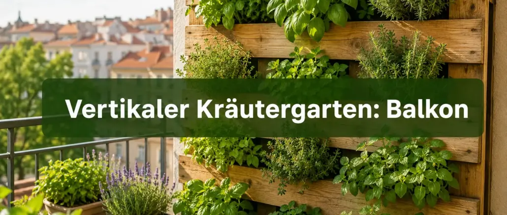 Vertikaler Kräutergarten: So baust du eine Europalette für den Balkon um
