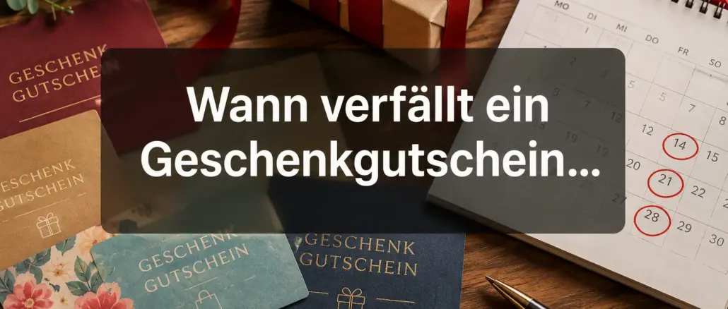 Wann verfällt ein Geschenkgutschein wirklich und welche Ausnahmen gelten?