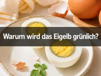 Warum wird das Eigelb nach dem Kochen manchmal grünlich und ist das schädlich?