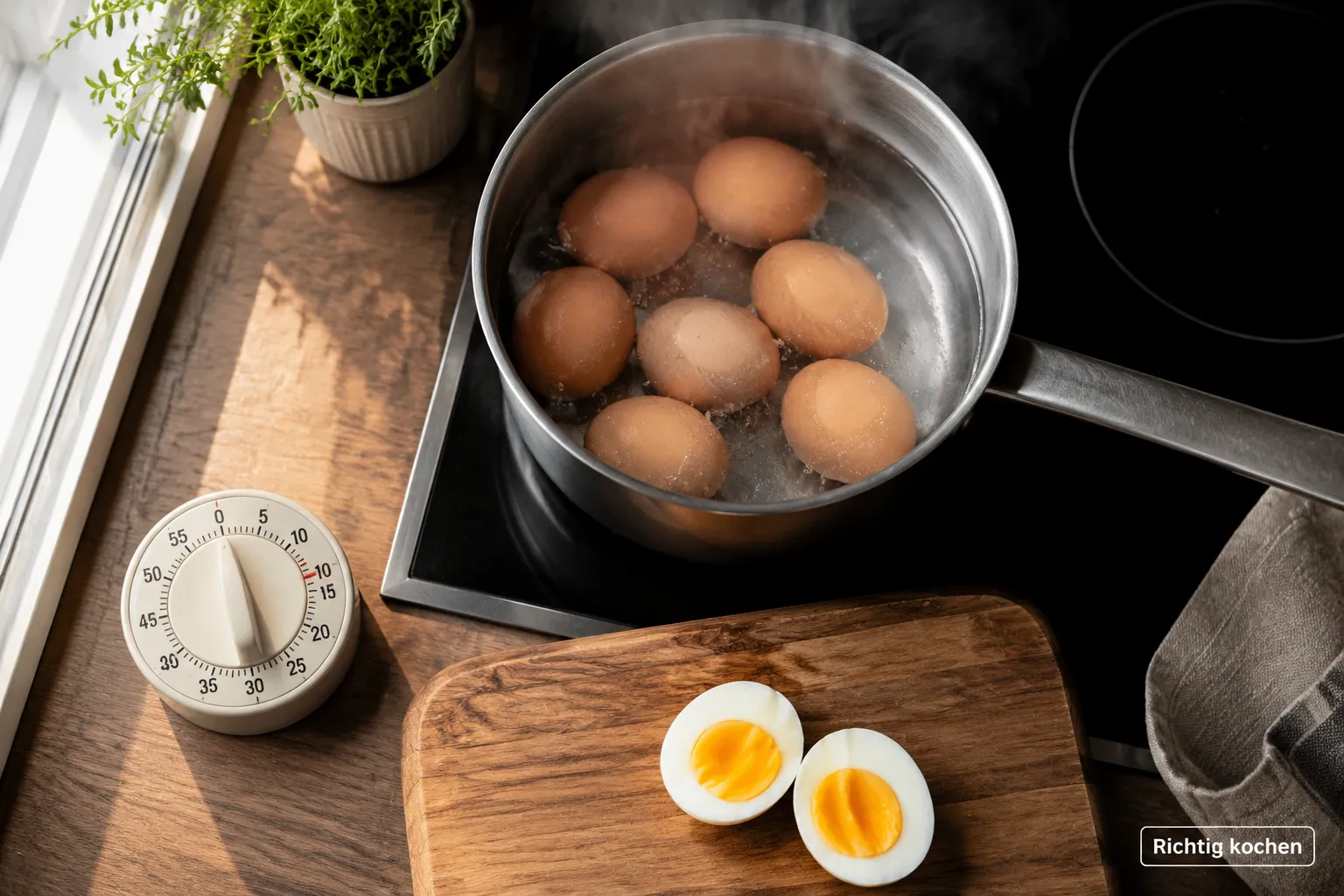 Warum wird das Eigelb nach dem Kochen manchmal grünlich: Wie verhindert man das?