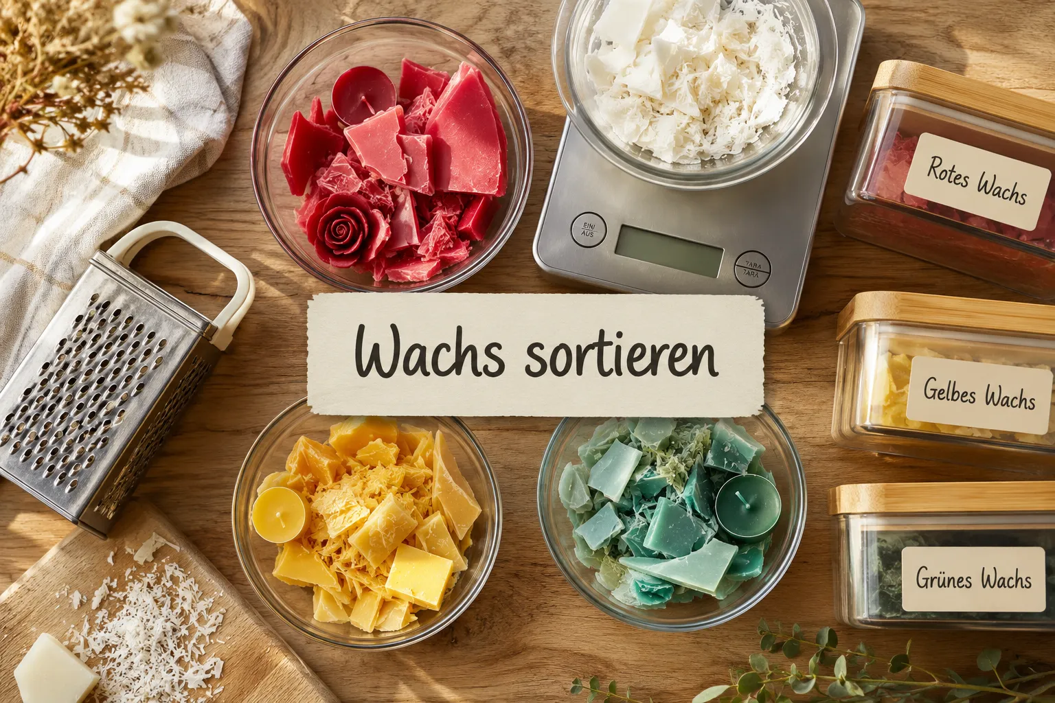 Was ist der beste Weg, um alte Wachsreste zu sammeln?