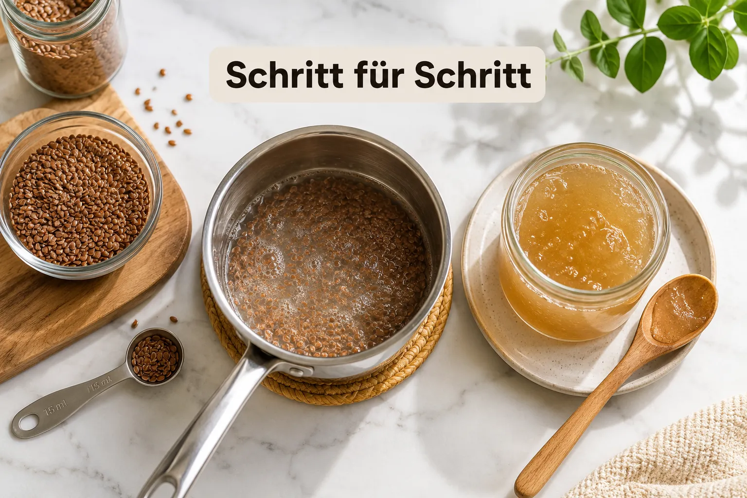 Leinsamengel als Ei-Ersatz: Der gesunde Bindemittel-Hack beim Backen 2 Was ist Leinsamengel und wie stellt man es her?