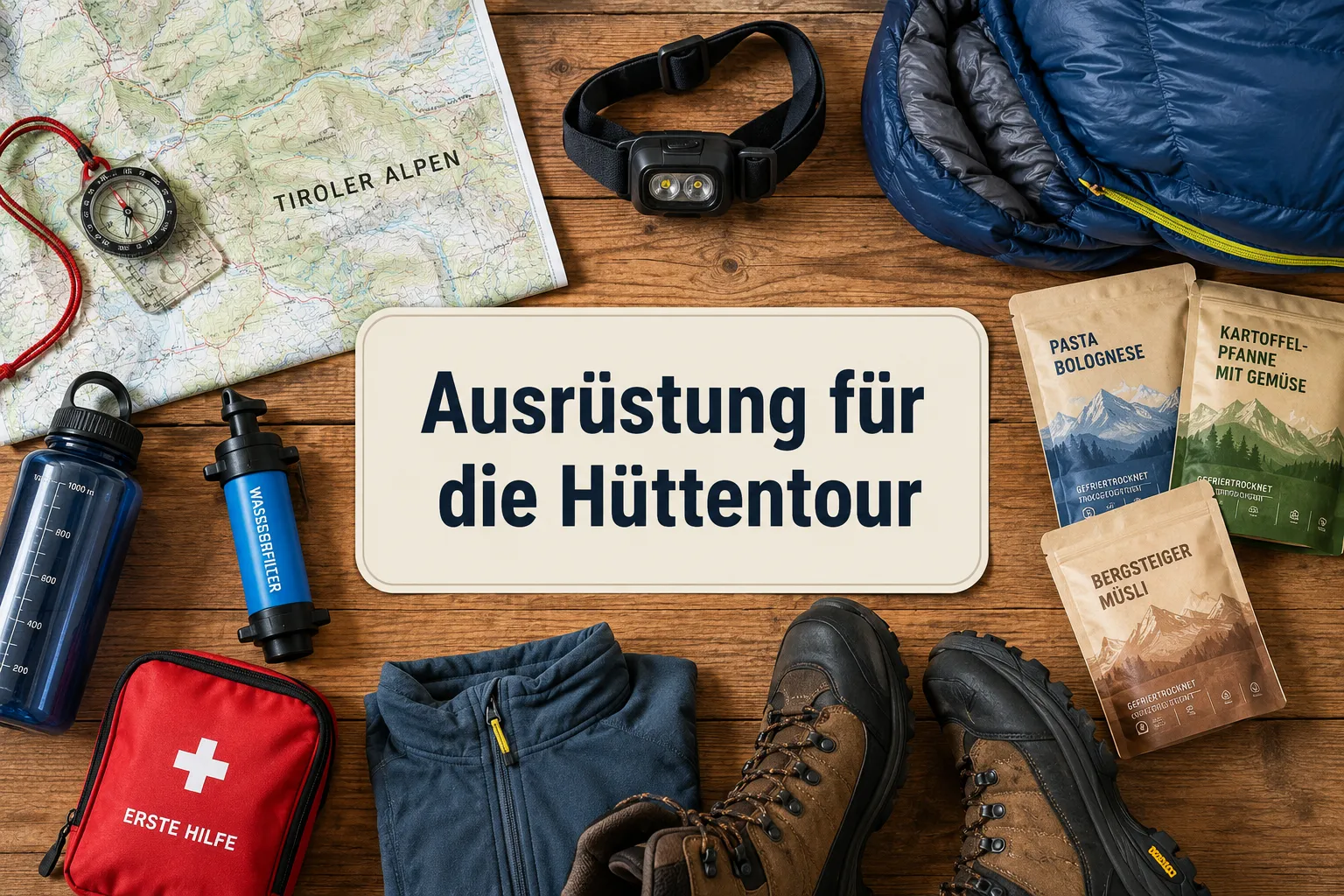 Welche Ausrüstung brauche ich für eine einsame Hüttentour?