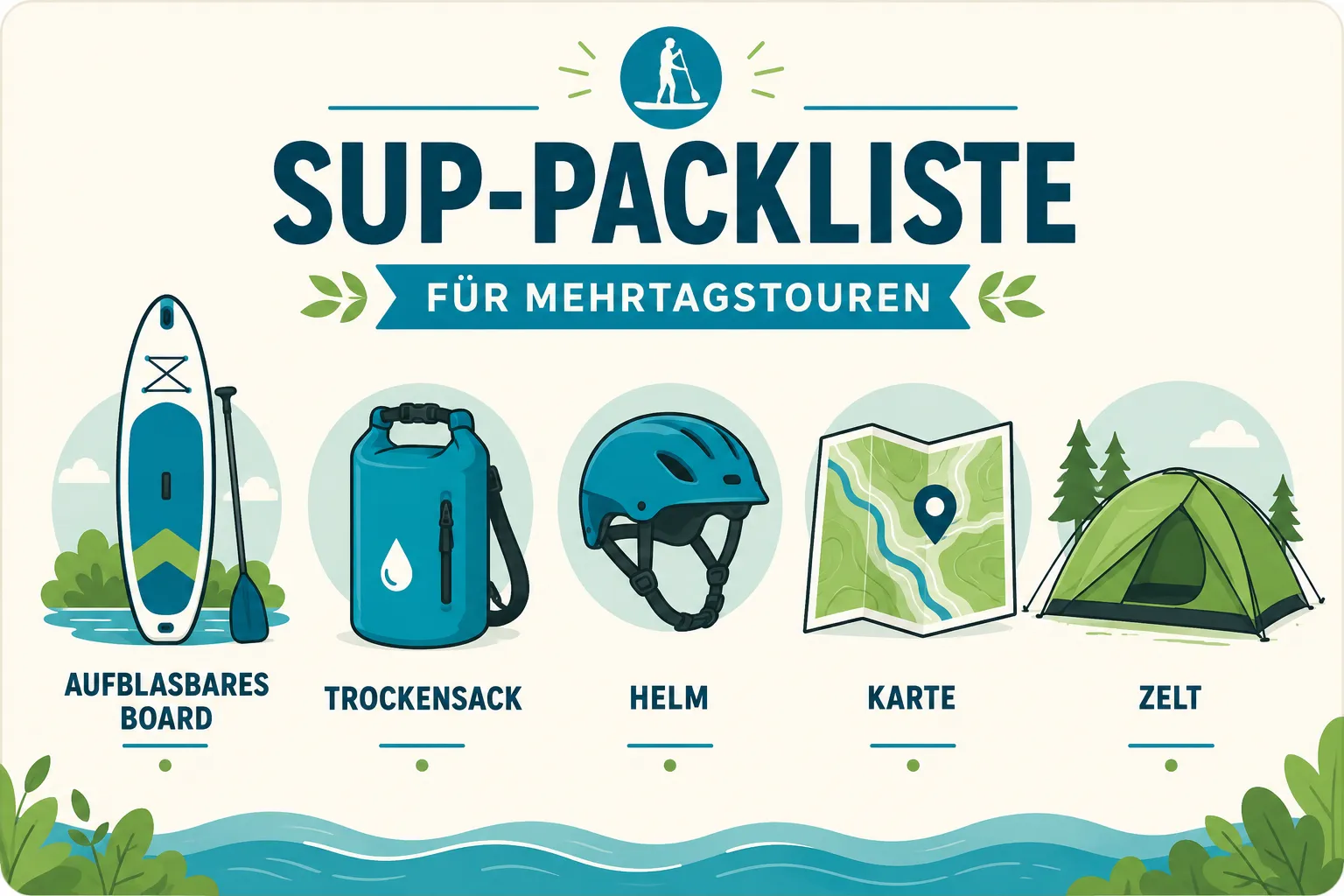 Welche Ausrüstung brauche ich für Mehrtagestouren auf Flüssen?