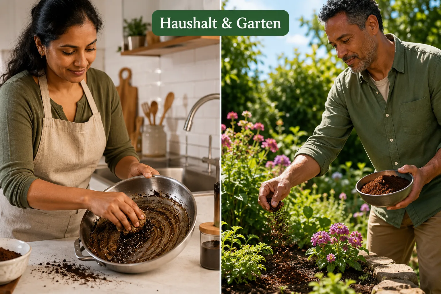 Welche Haushaltsanwendungen hat Kaffeesatz?