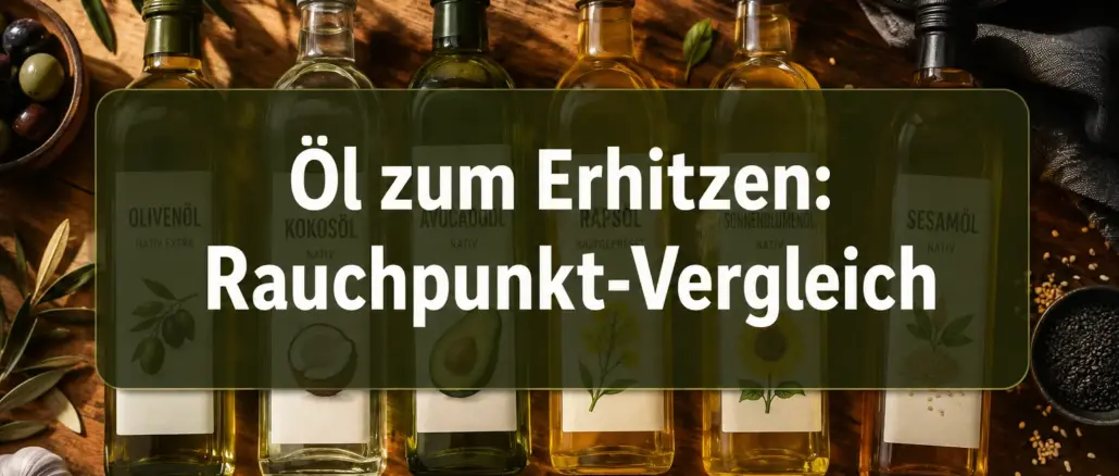 Welches Öl eignet sich zum Erhitzen? Der Rauchpunkt-Vergleich