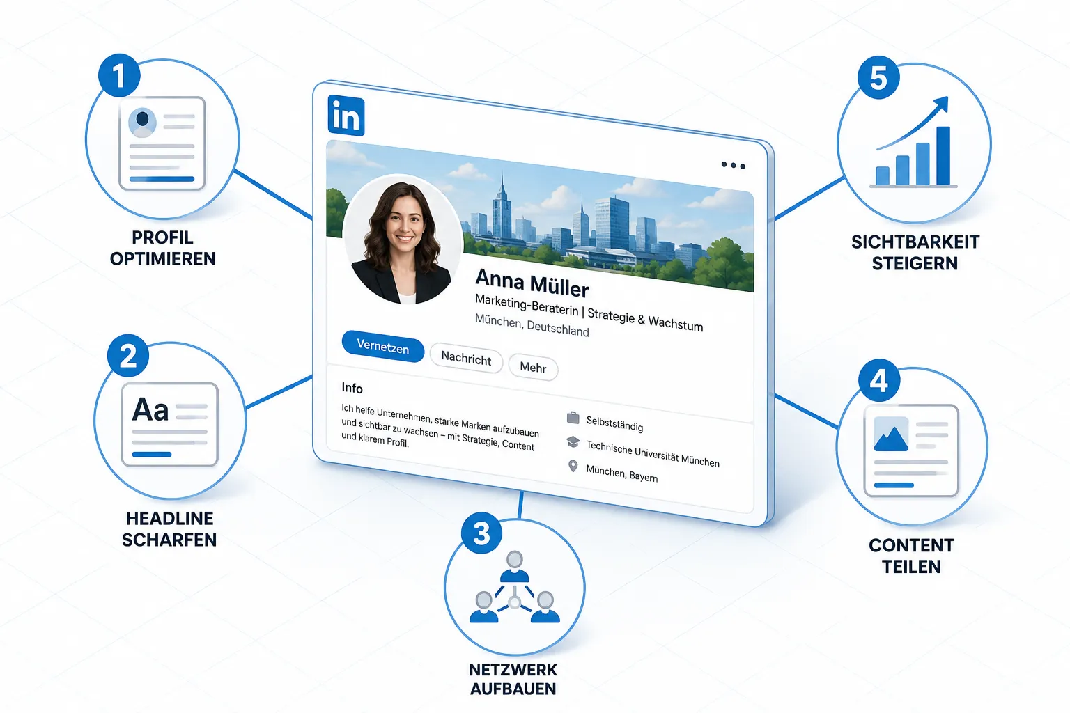 Wie bauen Ingenieure ein starkes LinkedIn-Profil auf, das Recruiter anzieht?