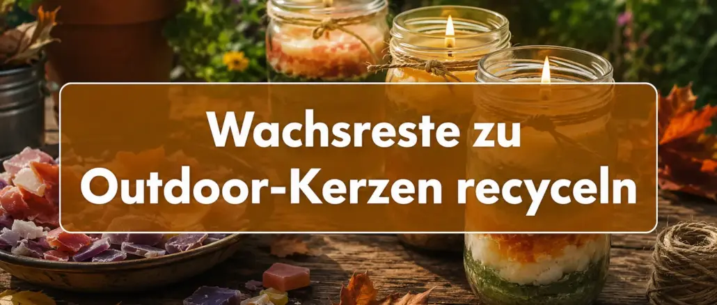 Wie du alte Wachsreste zu wetterfesten Outdoor-Kerzen recyclest