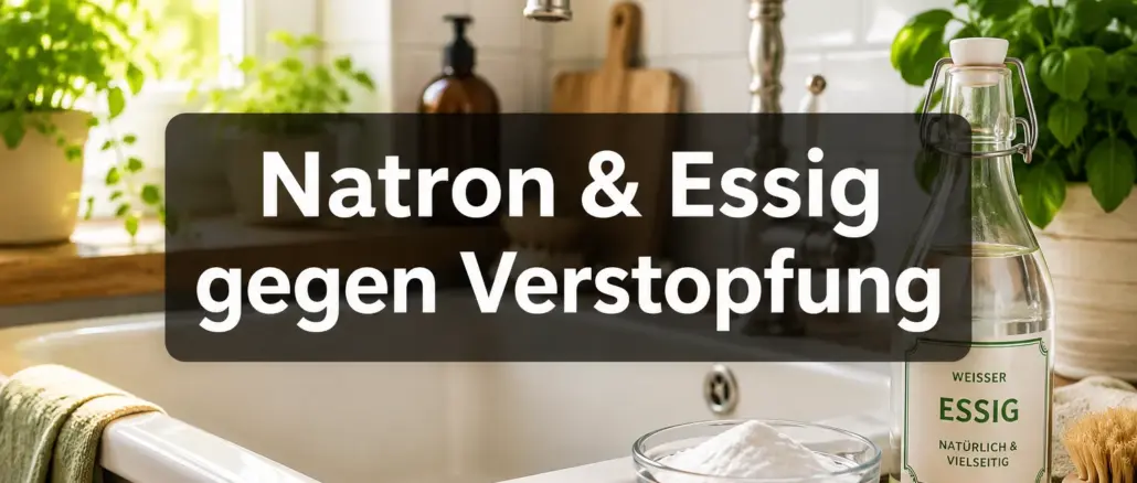 Wie du mit Natron und Essig verstopfte Abflüsse ohne Rohrreiniger löst