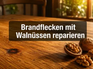 Wie man Brandflecken auf Echtholzmöbeln mit Walnüssen unsichtbar macht