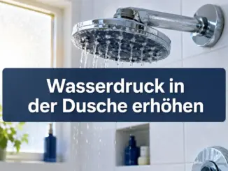 Wie man den Wasserdruck in Duschköpfen bei verkalkten Rohren wieder erhöht