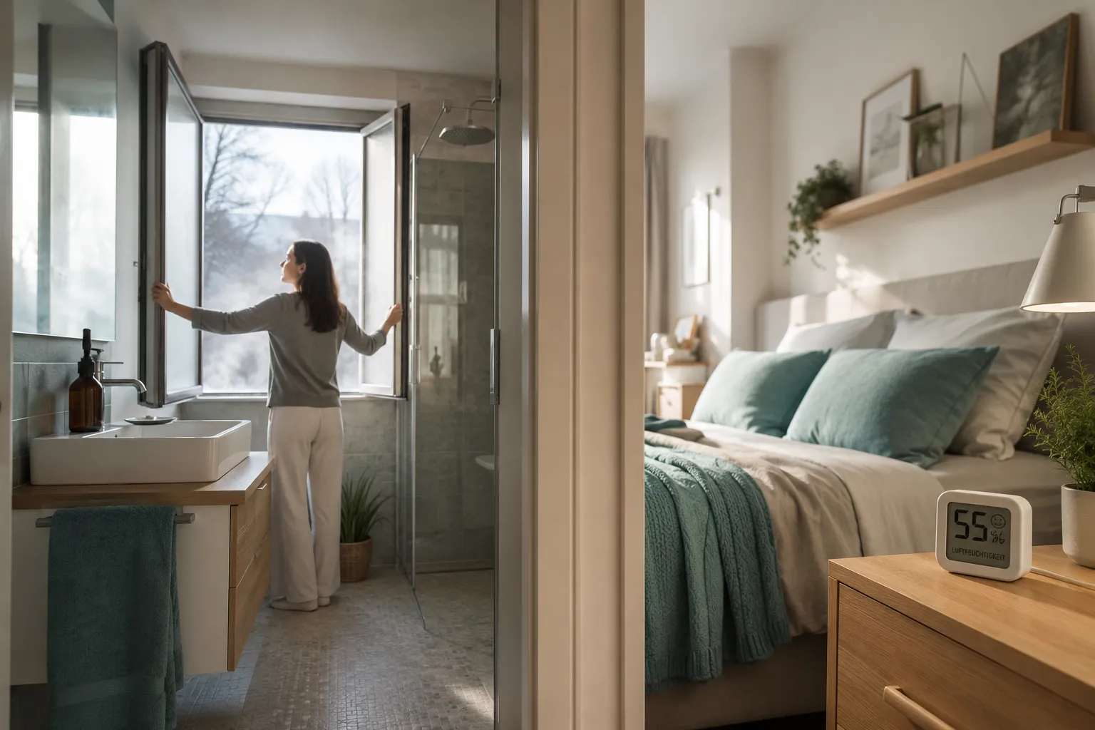 Wie misst man die Luftfeuchtigkeit in der Wohnung richtig?